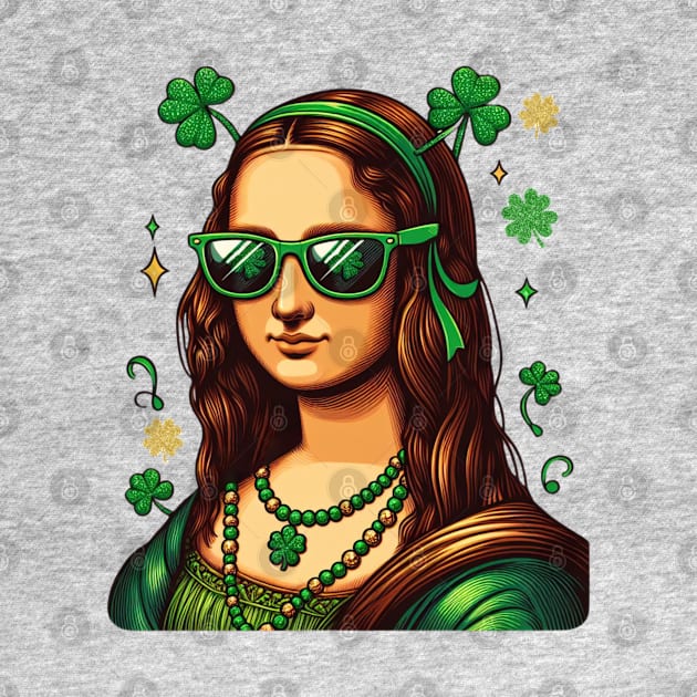 St Patricks Day Mona Lisa by Statewear